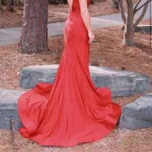 Red Jovani prom dress